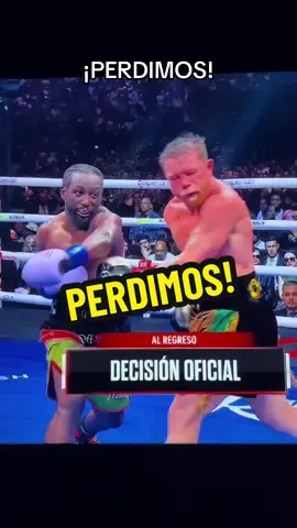 Perdimos 🥲 #crawfordvscanelo #CaneloVsCrawford#caneloo#Crawfordd#peleaa   
