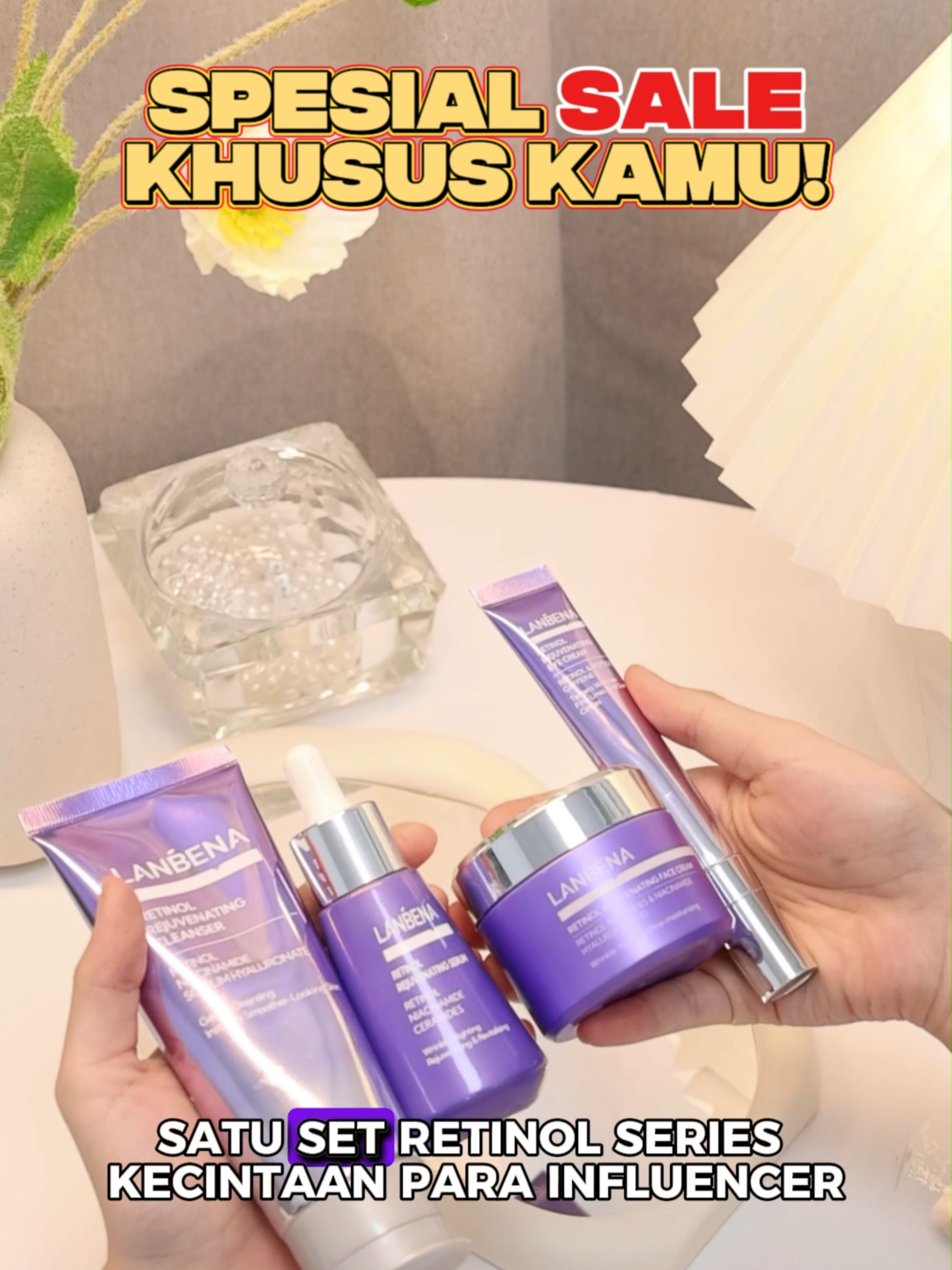 Special Sale khusus kamu yang join di Live Lanbena sekarang! ada harga super duper ambyar banget, bisa dapetin harga diskon up to 70%!!! 🤗🤩 #lanbena #lanbenaskincare #lanbenaproducts #moisturizer #retinol #skincareroutine #produkviral #trending #promo #tiktoklive #hargaambyar #bundling #awalbulan #promo99 #309