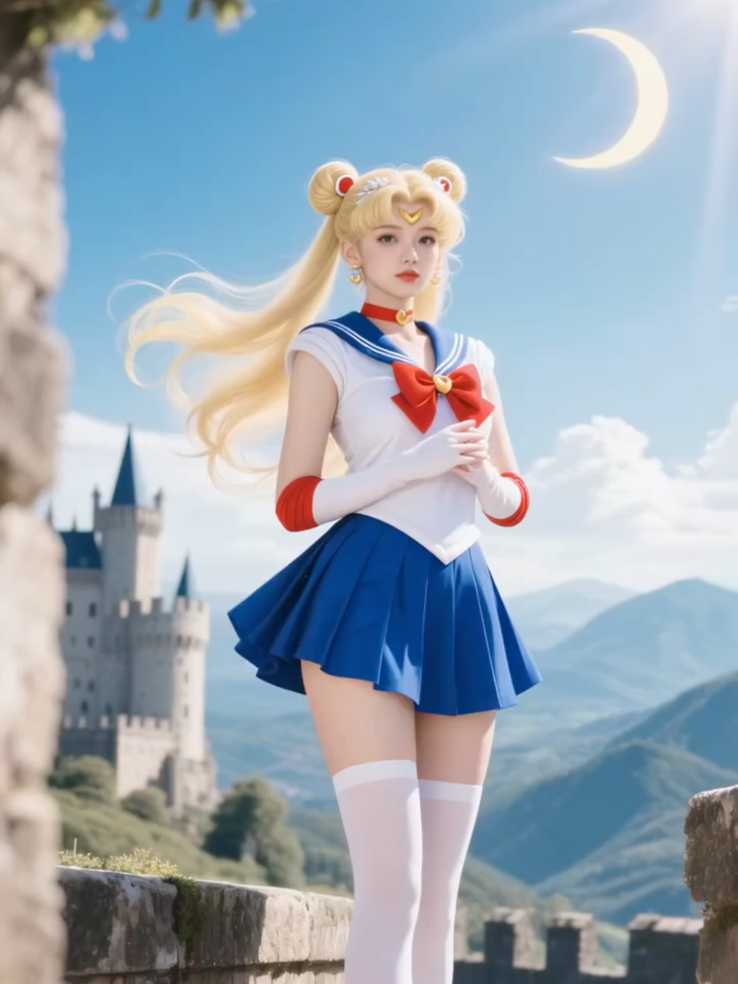 【AI Production】Sailor Moon - Thủy thủ Mặt Trăng Sailor Moon. Ai Generated. Non-commercial. Created by:又长一岁 #SailorMoon #sailormoonuniverse #prettyguardiansailormoon #generatedbyai #sailormoonfans