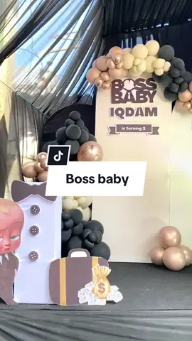 Dekorasi ultah tema baby boss include balon gate ✨ Cuss booking sekarang ya #fyp #babyboss #backdropulangtahun #dekorulangtahun #dekormurah 