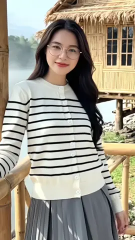 Áo khoắc mùa thu, kẻ ngang sang sang trọng. #megau #aokhoacnu #aokhoacthudong 
