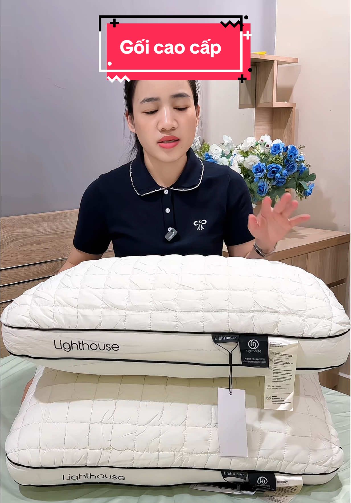 Gối bong bóng cao cấp. #goicaocap #nhacuaenn 
