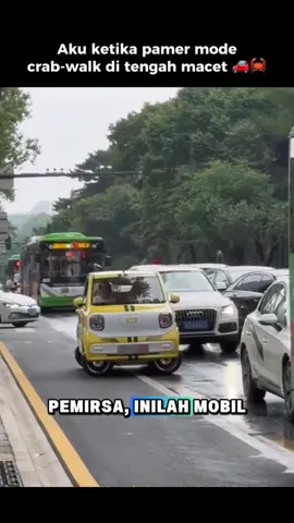 Mobil listrik mungil asal Tiongkok ini lagi viral karena bisa bergerak menyamping layaknya kepiting 🦀. Dengan teknologi roda omni-directional, manuver di tengah macet dan parkir sempit jadi super mudah! Gimana menurut kalian, keren atau aneh nih? 👀 #fyp #videoviral #MobilListrik #CrabWalk #TeknologiCanggih #InovasiMobil #ViralOtomotif #MobilMasaDepan #OmniDirectional #NMAA #tiktokviral 
