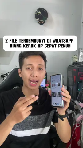File tersembunyi wa bikin hp penuh#tutorialandroid #tipsandroid 