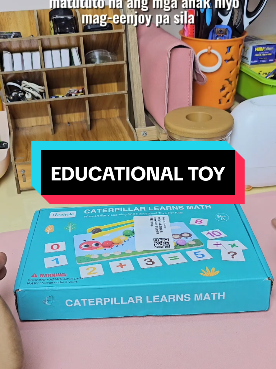 Caterpillar Learns Math Educational Toy for your kids from 3 years old and above. #educationaltoy#catterpillartoy #matheducationaltoy#fyp 
