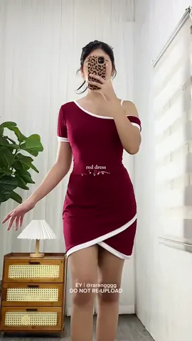 cute red dress 🤍♥️✨ #reddress #cutedress #minidress #partydress #holidayoutfit 