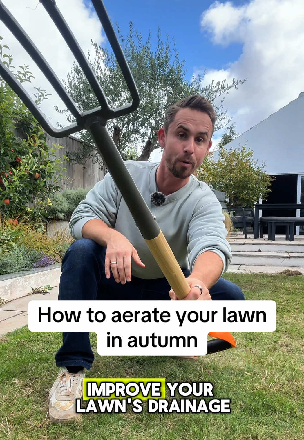 How to aerate your lawn #gardening 