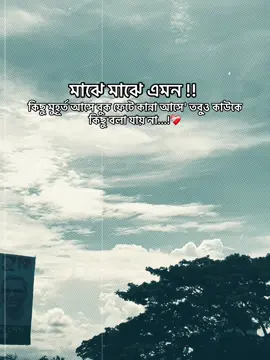 মাঝে মাঝে এমন কিছু মুহূর্ত আসে বুক ফেটে কান্না আসে তবুও কাউকে কিছু বলা যায় না...!❤️‍🩹 #typ #unfrezzmyaccount #fouryou #1millionaudition #foryoupag @TikTok @TikTok Bangladesh @For You @everyone 