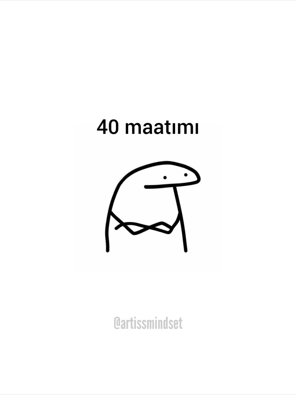 40 maat😄#mizah #artissmindset #art 