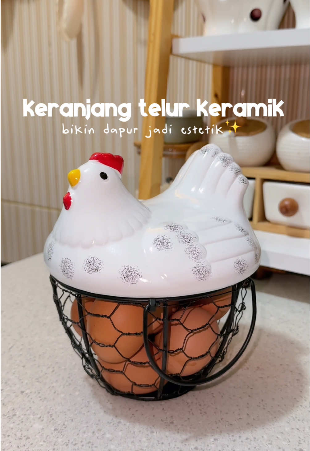 keranjang telur keramik✨ #keranjangtelur #keranjangtelurkeramik #penyimpanantelur #tempattelur #baskettelurayam 