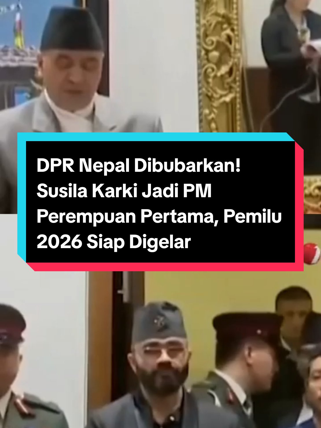DPR Nepal Dibubarkan! #fyp #viral #nepalitiktok #dpr #nepal 