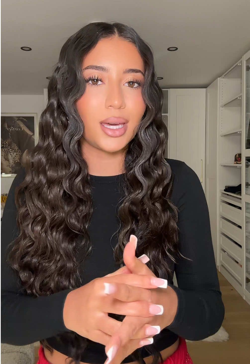 Wellen Tutorial🤭✨ Color wow extra shine Spray & Pop and lock!!🎀 #tutorial #hair 
