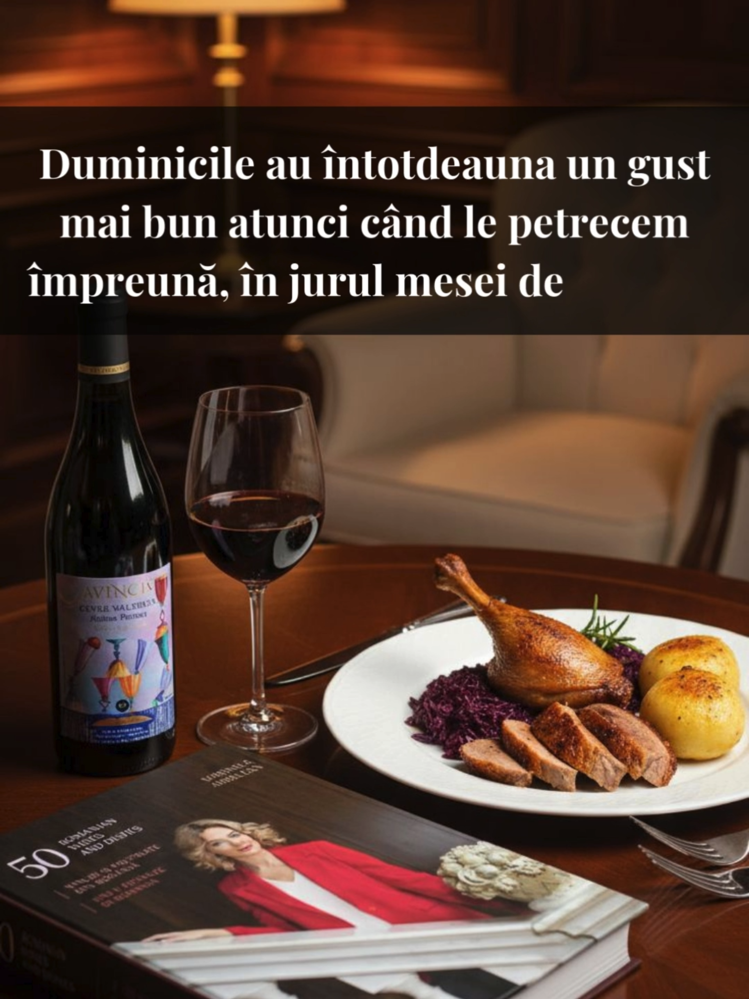 Duminicile au întotdeauna un gust mai bun atunci când le petrecem împreună, în jurul mesei de familie. De aceea vă aducem un preparat cu poveste: 𝐏𝐮𝐥𝐩𝐚 𝐝𝐞 𝐫𝐚𝐭̦𝐚̆ 𝐚̀ 𝐥𝐚 𝐆𝐫𝐚𝐧𝐝𝐞-𝐌𝐞̀𝐫𝐞 𝐌𝐚𝐫𝐢𝐞. 🍽️ În cartea „𝟓𝟎 𝐝𝐞 𝐯𝐢𝐧𝐮𝐫𝐢 𝐬̦𝐢 𝐩𝐫𝐞𝐩𝐚𝐫𝐚𝐭𝐞 𝐝𝐢𝐧 𝐑𝐨𝐦𝐚̂𝐧𝐢𝐚”, scrisă de Marinela Ardelean , acest preparat de familie este asociat cu elegantul 𝐂𝐮𝐯𝐞́𝐞 𝐕𝐚𝐥𝐞𝐫𝐢𝐮𝐬 𝐀𝐥𝐮𝐭𝐮𝐬 𝐏𝐫𝐢𝐦𝐮𝐬 de la Avincis  – un vin ediție limitată pe care îl puteți descoperi doar la cramă, în ocazii speciale. 📖 Cartea „50 de vinuri și preparate din România” este disponibilă în librăriile Cărturești 👉 https://carturesti.ro/.../50-de-vinuri-si-preparate-din... 🍷 Vinul poate fi comandat direct de pe site-ul cramei 👉 www.avincis.ro . . . #WinesOfRomania #Avincis #CuveeValerius #AlutusPrimus #WinePairing #FoodAndWine #RomanianWine #FineDining #WineLovers #Gastronomy #WineStories #foryou #viralvideos #fyp #Wine #WineLovers