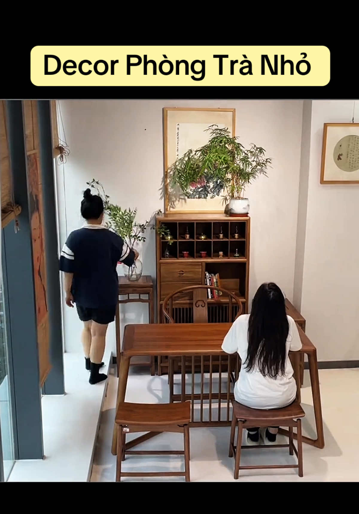 Decor phòng trà nhỏ #phongkhach #decorphongtra #phongtra #uongtra #bantradao 