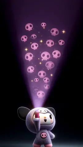 Kuromi’s magic spotlight ✨ 💜💀✨ #Kuromi #クロミ #sanrio #サンリオ #照明 #magiclight #kawaii #癒し系 #可愛すぎる #cutewallpapers #livewallpaper #phonewallpaper #fyp 