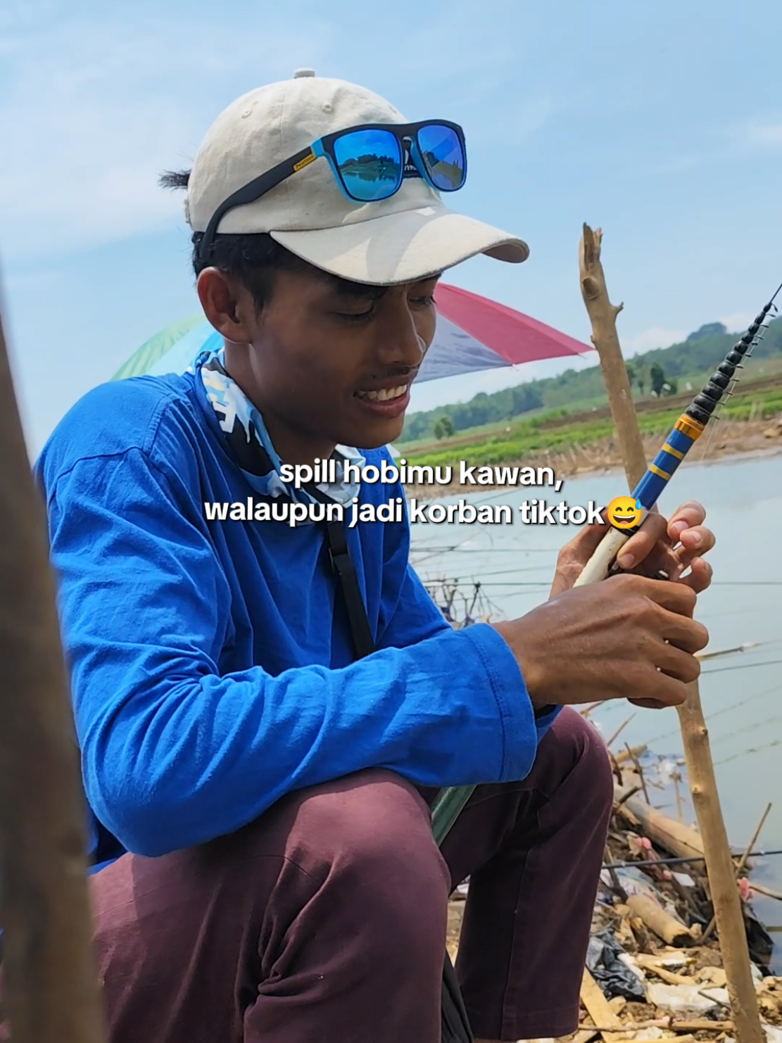 spill hobimu kawan,  walaupun jadi korban tiktok😅#fishing #arifinmaulana #memancing #fyp 
