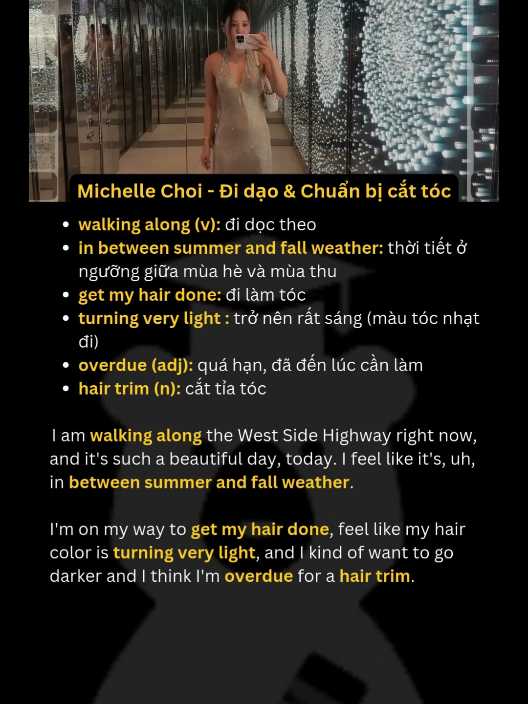 Michelle Choi đi dạo và cắt tóc #michellechoi #ielts