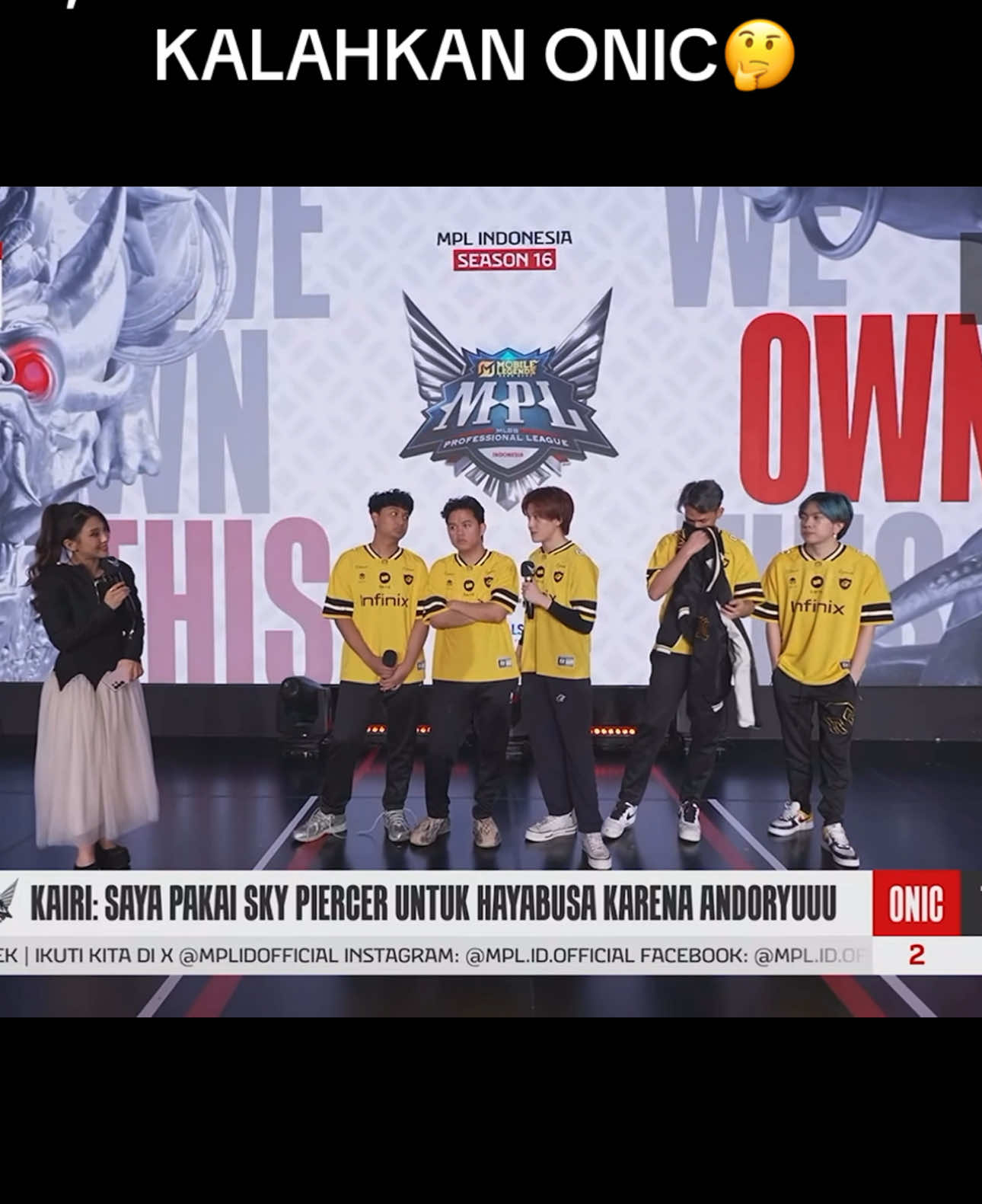 Prince Skaular diomelin kairi🤣#interview #onicesport #tlid #mplindonesia #mobilelegendsbangbang 