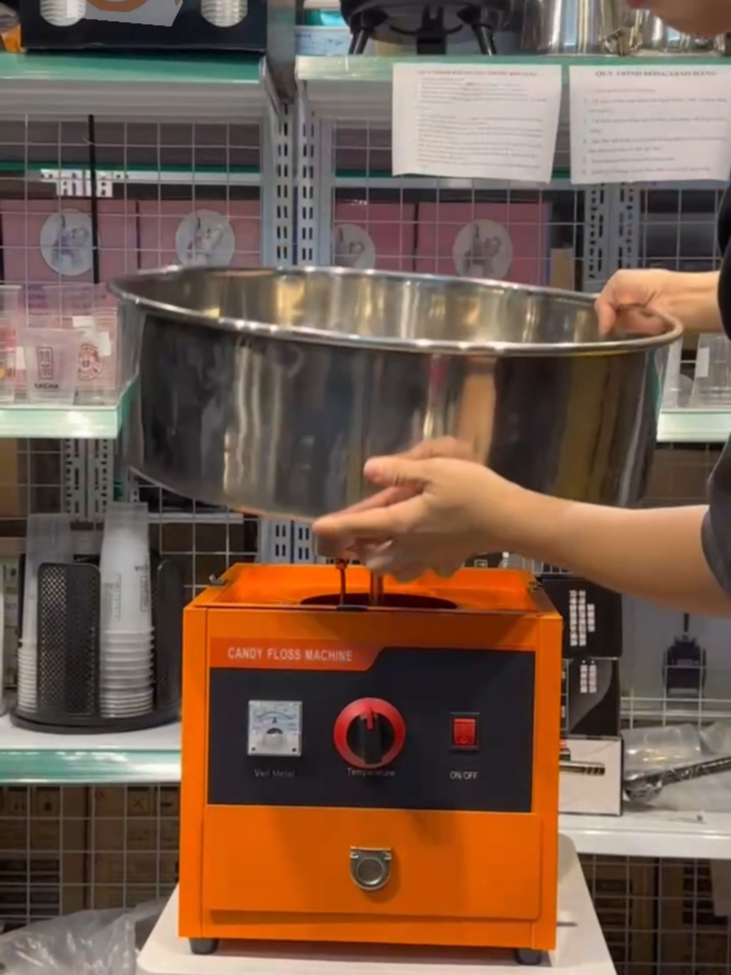 Máy Làm Kẹo Bông Gòn Sử Dụng Gas #maylamkeobonggon