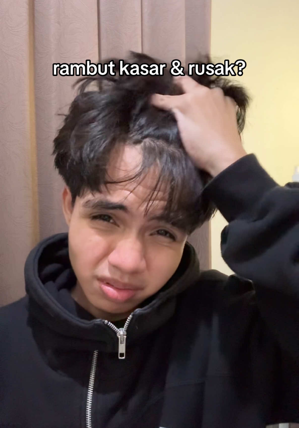 buat yg ga punya budget beli haircare nih.. #gayarambut #haircut #hairstyle #GlowUp #azkaziyad 