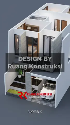 Kemarin sudah lihat lantai 1 nya kan? Nah sekarang saatnya intip lantai 2 yang nggak kalah fungsional! 👀 #ruangkonstruksi #arsitektur #fyp #rumah #rumahidaman 