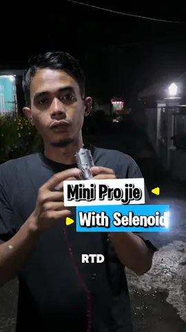 Mini projie hi beam yg sudah punya selenoid dari RTD M01T-A #miniprojie #projie #lampuprojie #biledprojie 
