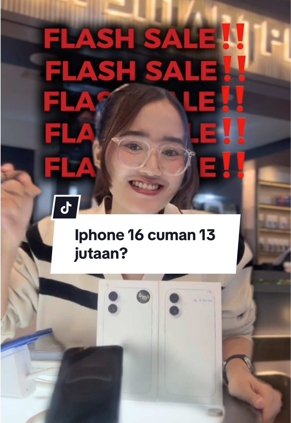 FLASH SALE!! IPHONE 16 cuman 13 jutaan aja, udah tinggal pakai lagi☺️ #fyp #iphone16 #flashsale #iphone #sumbarsmartphonekarawang 