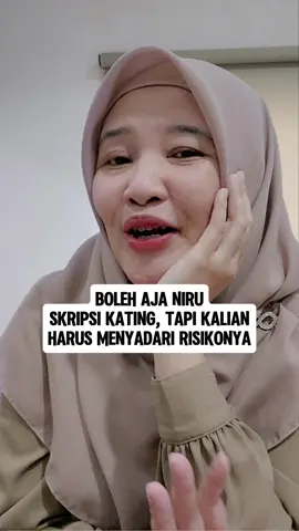 Jangan sampai dosen mengira kalian copas skripsi kating, cek plagiasi di @manuru_id 😎