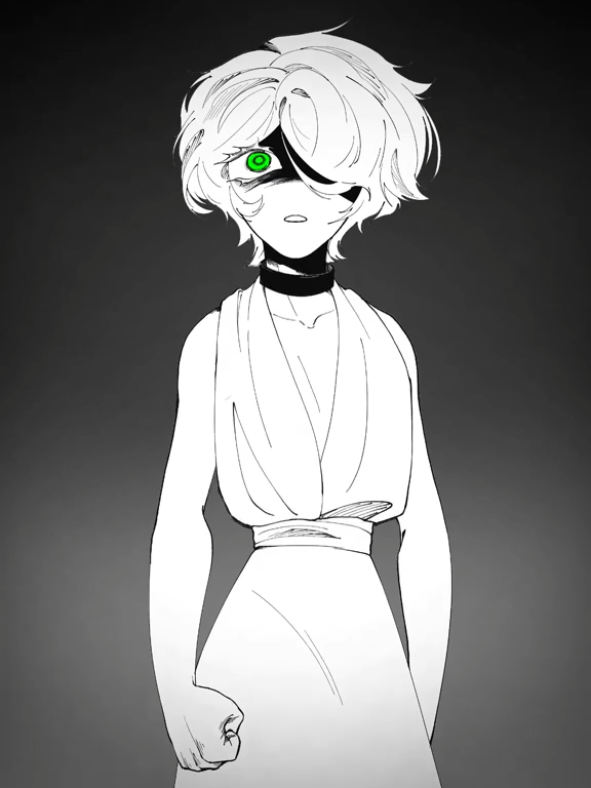 She sees things no one else can. #art #oclore #horror #angst #fyp 