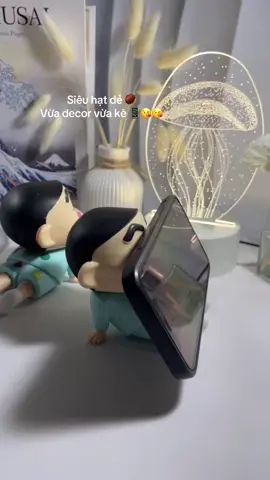 Em Shin xinh, giá đỡ điện thoại siêu tiện dụng 😘😘#xuhuong #decor #kedienthoaishin#shin#giadodienthoaixoay360 