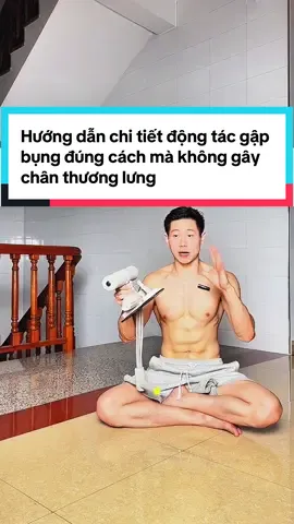 Hướng dẫn chi tiết động tác gập bụng đúng cách mà không gây chân thương lưng #tapbungtainha #tapbungdungcach #gapbung #dungcugapbung #dungcutapbung 