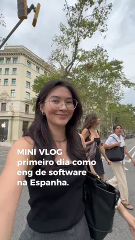 mini vlog do meu primeiro dia como engenheira de software na Espanha 👩🏻‍💻🇪🇸 #womenintech 