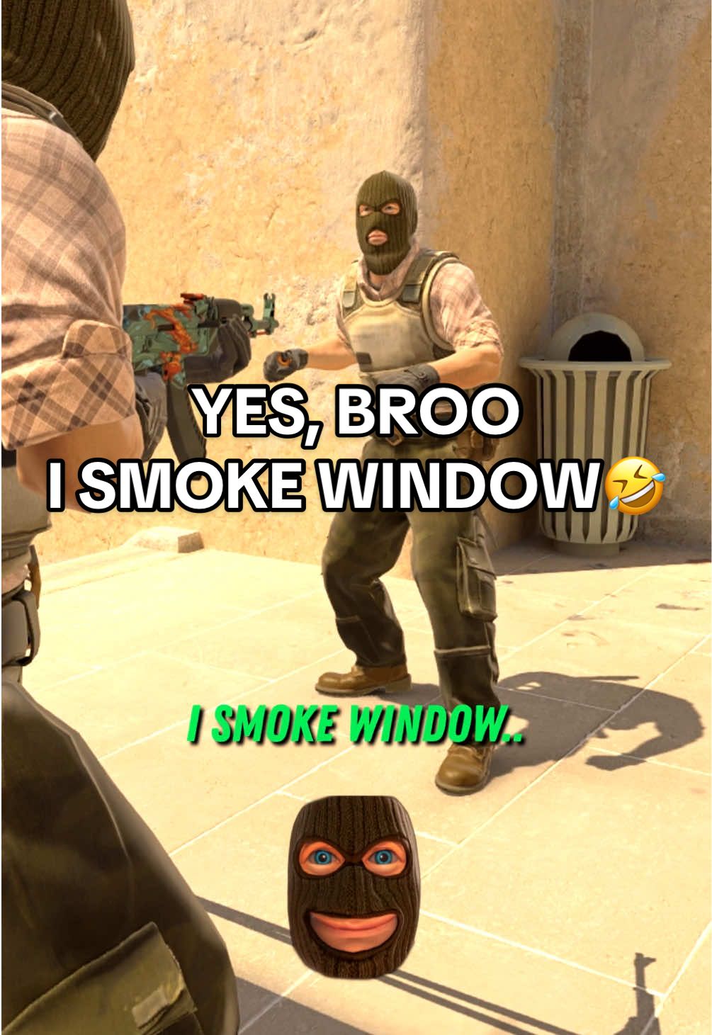When your bro say: i SMOKE WINDOW!🤣 #cs2 #cs2memes #gaming #twitch #ohnepixel 