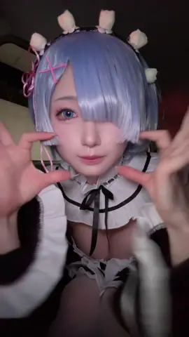 レムのコスプレ！汗でテーピング取れて、まゆげが凛々しくなってしまった😢 #cosplay #コスプレ #レムコスプレ #リゼロコスプレ 