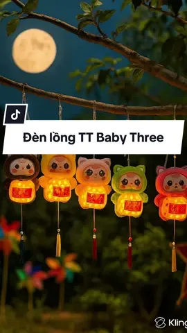 Đèn Lồng Trung Thu Baby Three.  Labubu #dentrungthu #dentrungthubabythee #dentrungthuhotrend2025 #dentrungthulabubukuromi #