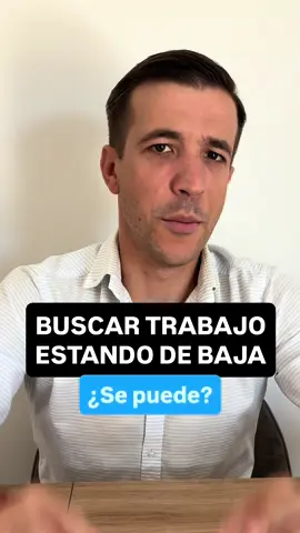 😬 ¿SE PUEDE? Estando de baja no se pueden hacer muchas cosas. Pero ¿ir a una entrevista? ¿Se puede? #Baja #trabajo #despido #laboralista 