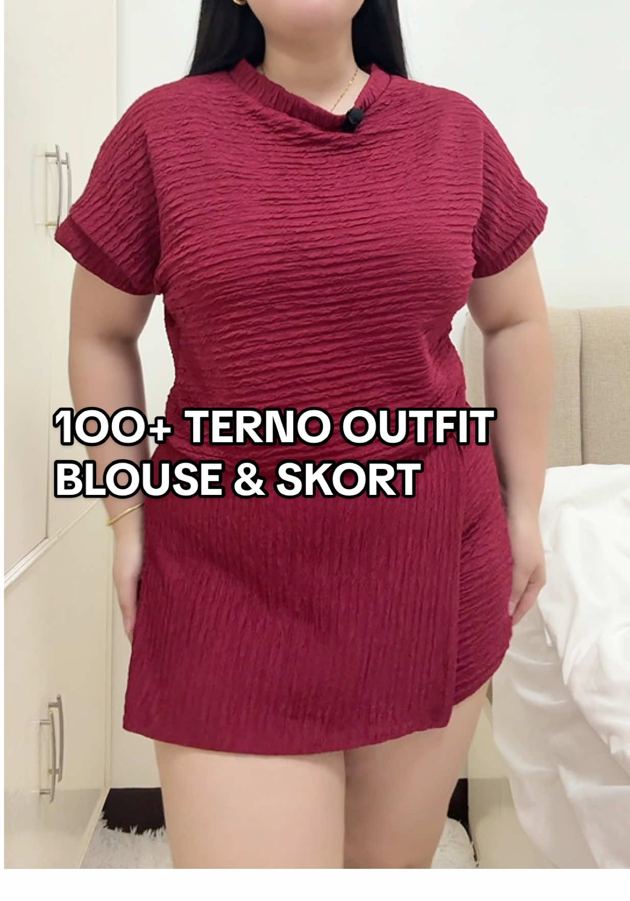 Grabe mhi, 1OO+ lang may 2in1 terno ka na—blouse with skort palda shorts na very stylish at comfy! | DISCLAIMER: PRICES MAY VARY AFTER THE PROMOTION ENDS #terno #ternooutfit #coords #coordset #ternooutfit 