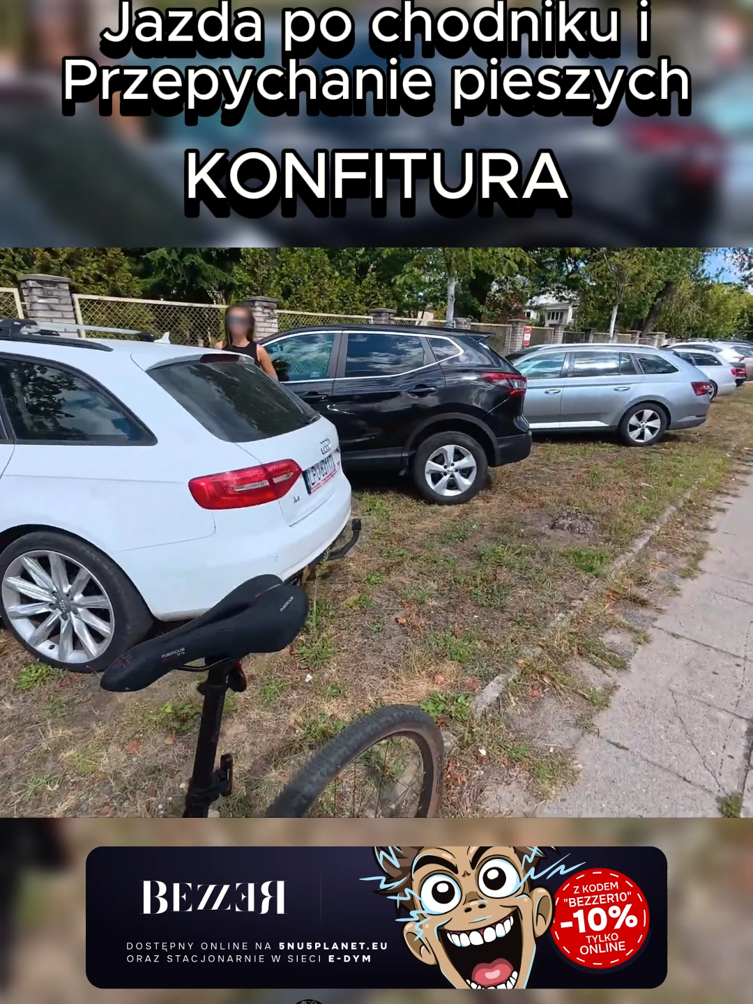 YT:Konfitura @bezzerofficial #konfitura #stopcham #jazdapochodniku #policja #strazmiejska #warszawa #jazda #lodz #agresjanadrodze #wypadek