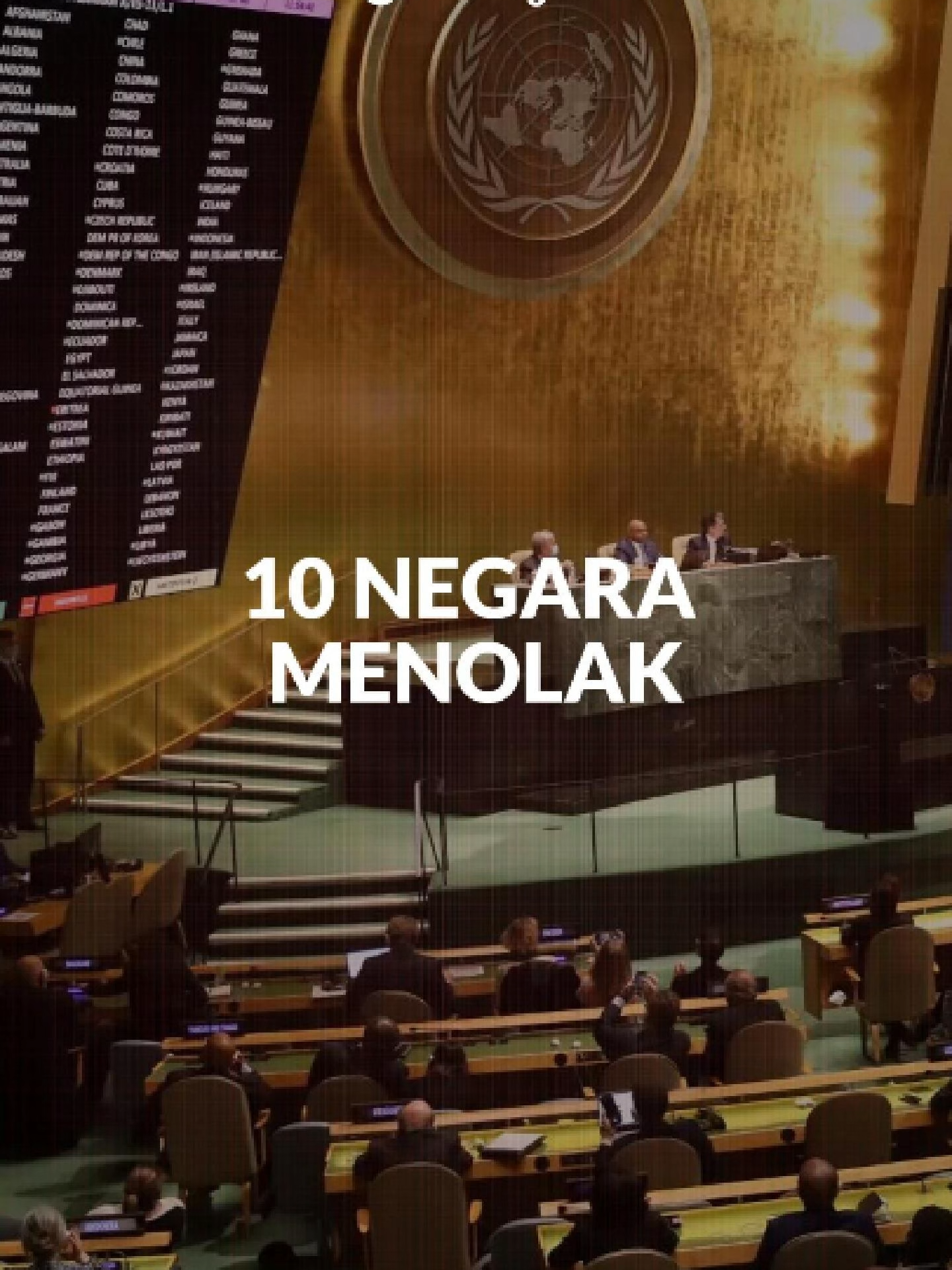Majelis Umum PBB resmi menyetujui resolusi Deklarasi New York yang mendukung terbentuknya negara Palestina merdeka berdampingan dengan Israel. Sebanyak 142 negara, termasuk Indonesia, Inggris, Prancis, hingga Jepang mendukung, 10 negara menolak, dan 12 abstain. Sebuah momentum penting dalam perjalanan panjang menuju perdamaian. #pbb #palestine #unitednations #america #fypツ