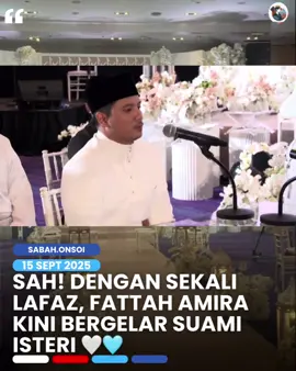 Alhamdulillah, Fattah dan Amira selamat diijabkabulkan oleh Dato’ Seri Dr Zulkifli Mohamad Al-Bakri sebentar tadi dengan hanya sekali lafaz 🤍