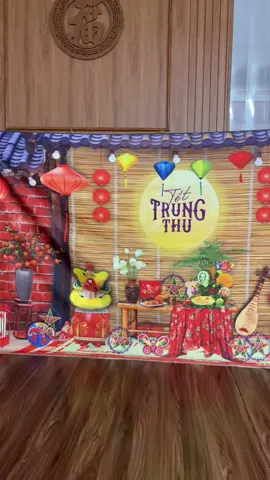 Phông nền decor trang trí trung thu 2025 🛒🛒🛒☘️☘️☘️ #xh #vairal #decoration #trungthu #dexuat 