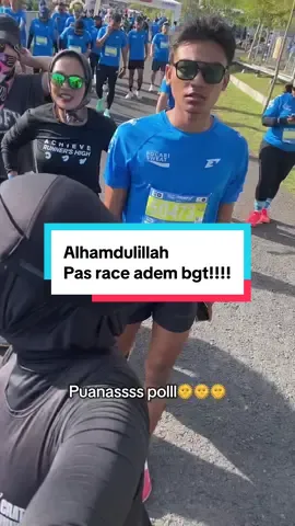 Alhamdulillah pas race adem bgt!!!#runner #pocarisweatrun2025 #mandalikacircuit 