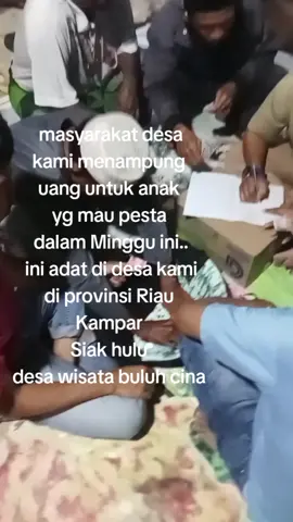 menampung anak yg mau pesta di desa kami 