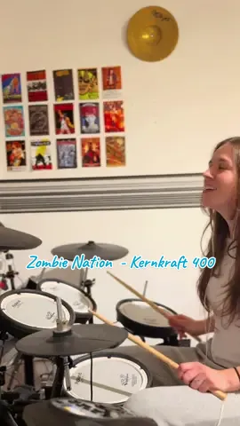 🧟 nation #oldskoolmusic #femaledrummer #genx #dancemusic 