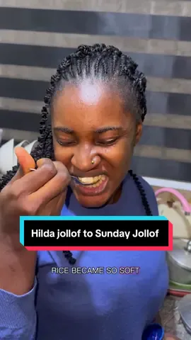 Hilda’s Jollof into Sunday’s Jollof 🤩😋 Hilda’s a star! Period! #hildajollof #jollofrice #worldjolloffestival #hildabaci #fyppppppppppppppppppppppp 