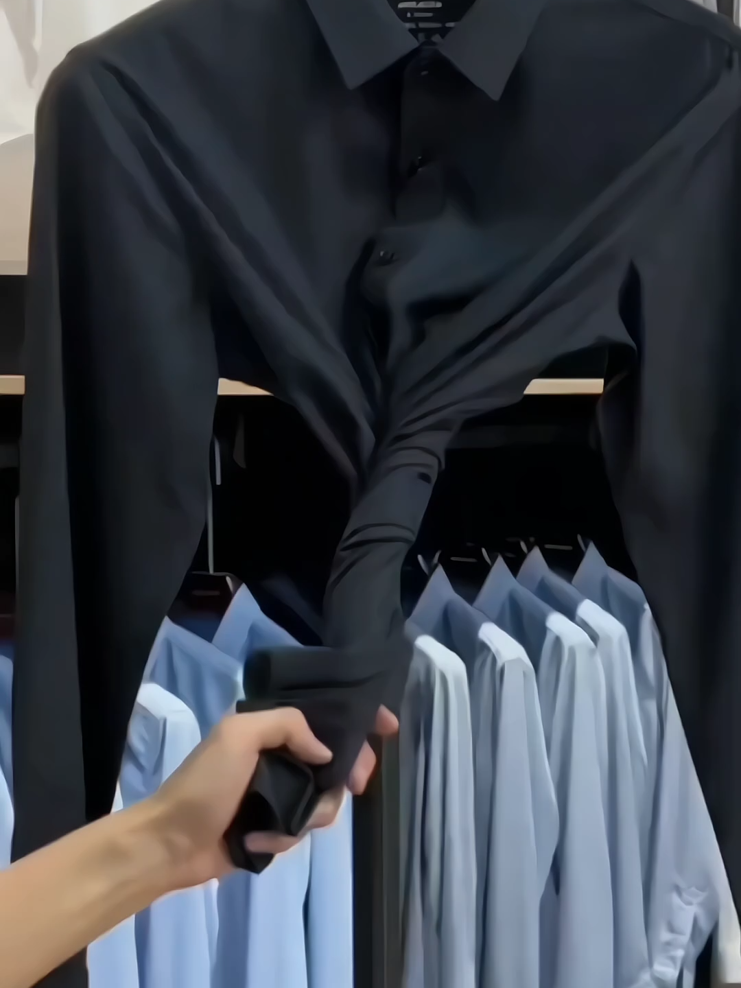kemeja polos pria lengan panjang hitam putih katun #kemejapria #kemejapolos #kemejahitam #kemejaputih #fyp