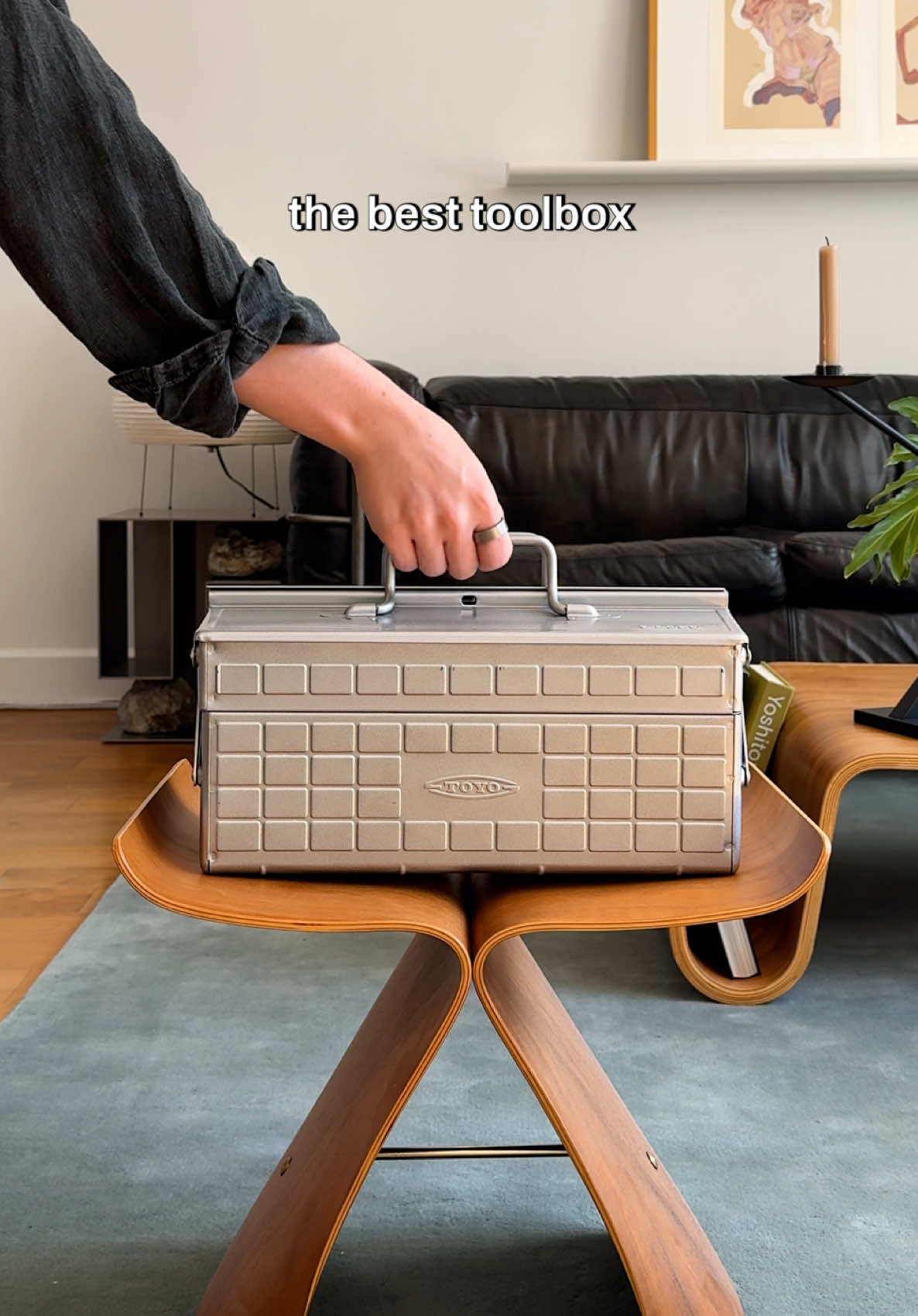Is this the best toolbox?  It's made from solid steel and built to last a lifetime by Toyo Steel, a Japanese company that's been making steel storage for more than 60 years. It fits everything and looks good enough to leave out. Would you get one? I have it in my bio. #toyosteel #toolbox #madeinjapan 