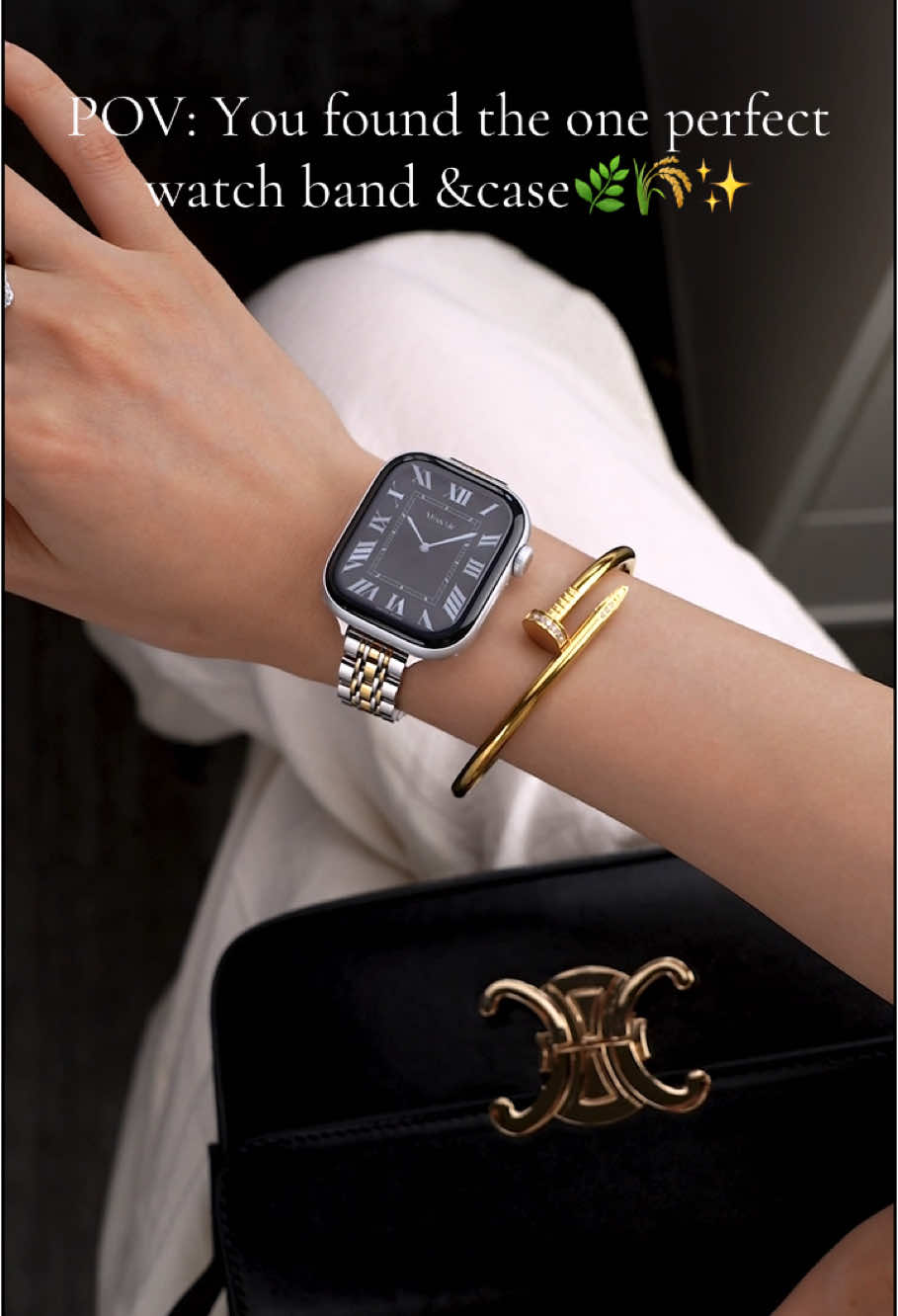 Limited stock. Timeless vibes. Your sign to grab this now💰🫶#fyp#watchband #iwatch #tiktokshop #iphone #jewelry #bracelet #tiktokshopfinds#missair #fyp#gold#silver#TikTokShopLaborDaySale