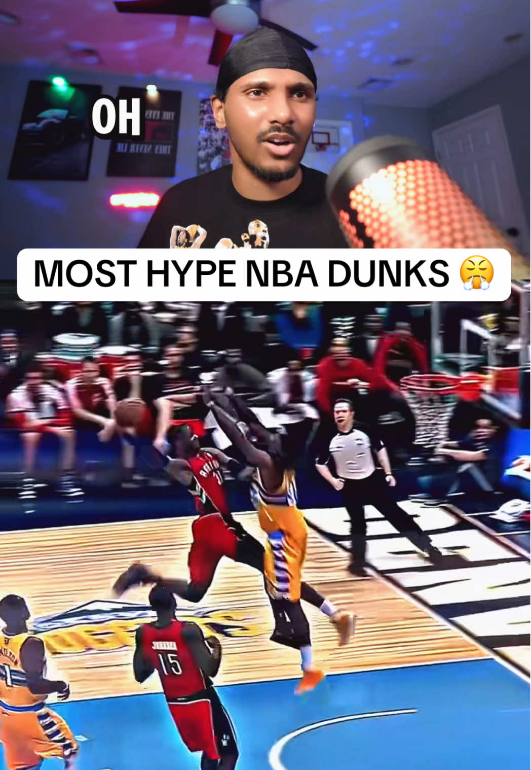 They was really throwing down 💥❗️#dunk #NBA #basketball #fyp #tigerreacts 