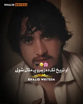 اوتریخ لکہ دہ زہرو پہ مثال شولی🥹💔🥀 #_xhalod_ #foryou #growmyaccount #1millionaudition #pashtopoetry 